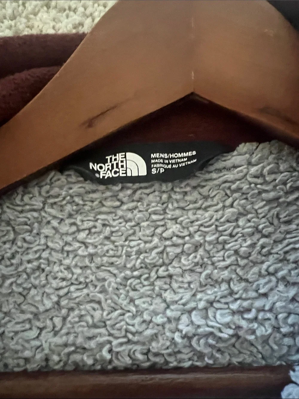 The North Face Men's Maroon Full-Zip Fleece Jacket